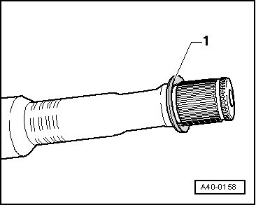 Dismantling and assembling drive shaft