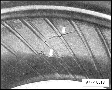 Swellings in the tyre sidewall