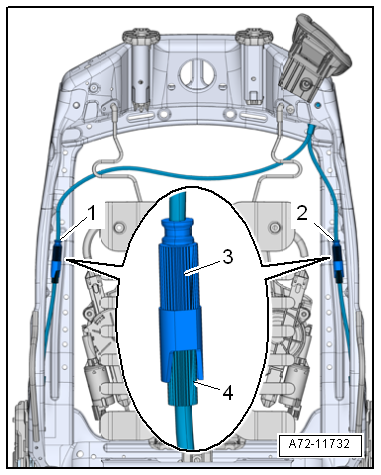 Adjusting Bowden cable for backrest release mechanism