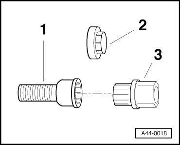 Wheel bolts, anti-theft wheel bolt