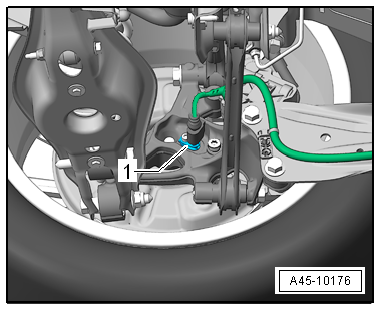Removing and installing speed sensor on rear axle -G44-/-G46-, vehicles with front-wheel drive