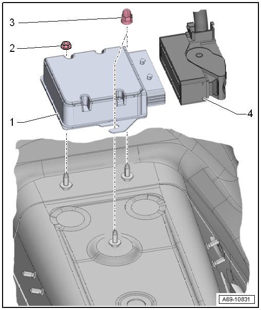 Assembly overview - airbag control unit