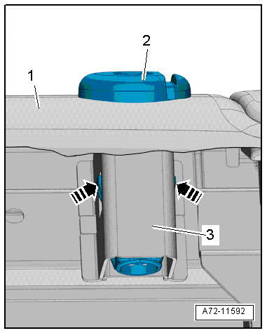 Removing and installing head restraint guide