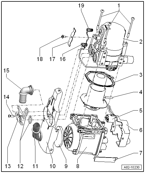 Assembly overview - auxiliary heater, interior