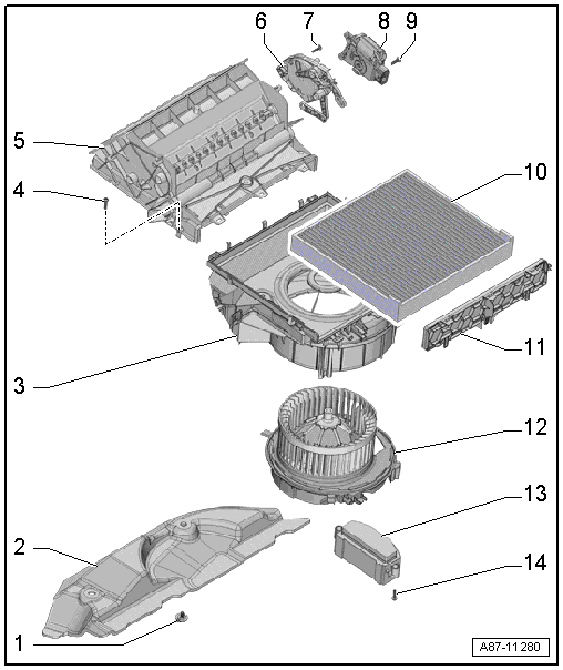 Assembly overview – heater unit