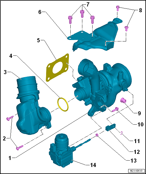 Assembly overview - turbocharger