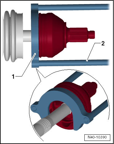 Dismantling and assembling drive shaft, triple roller joint AAR3300i