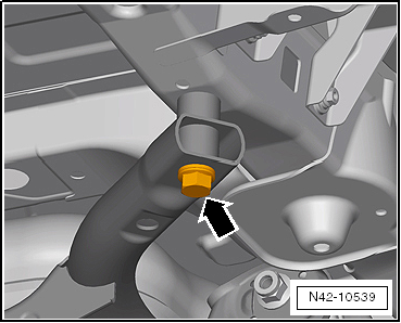 Lowering rear axle, multi-link suspension, front-wheel drive, e-Golf