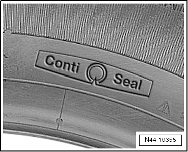 Run-flat tyres, seal inside technology