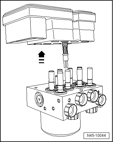 Separating control unit from hydraulic unit