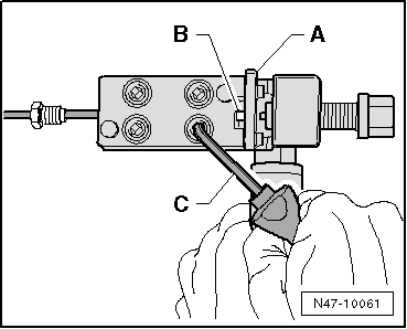Instructions for use of flanging tool