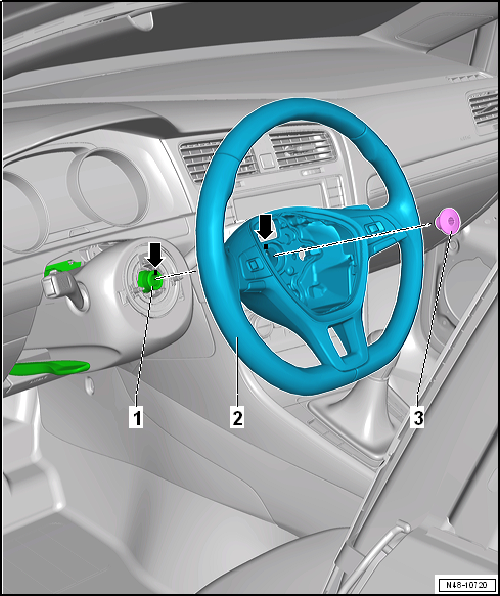 Assembly overview - steering wheel