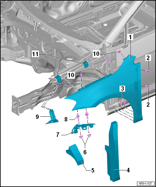 Assembly overview - wing