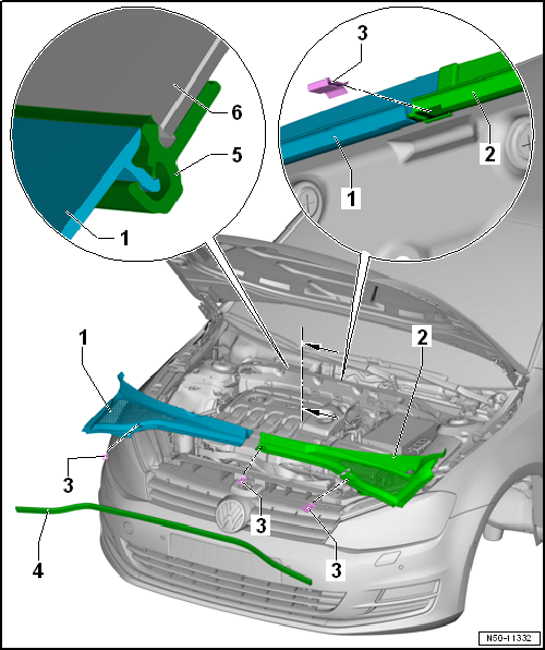Assembly overview - plenum chamber cover