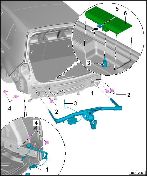 Assembly overview - towing bracket