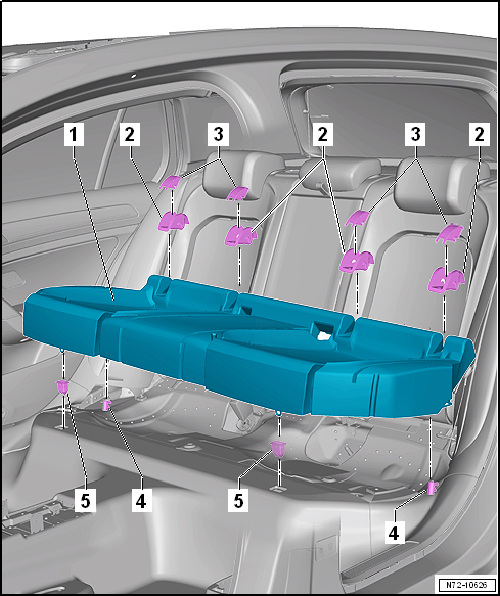 Assembly overview - bench seat / individual seats
