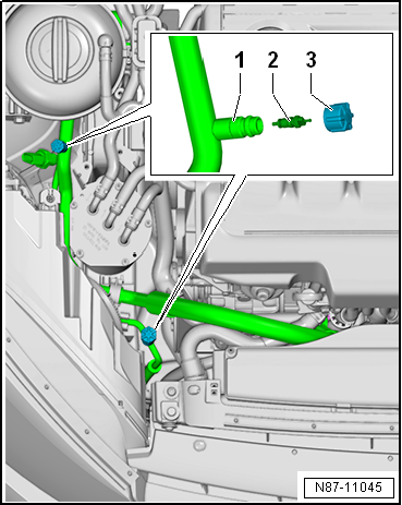 Removing and installing evacuating and charging valves on low and high-pressure side