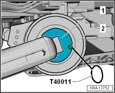 Removing and installing lock cylinder