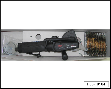 Pneumatic brush grinder set -VAS 6446