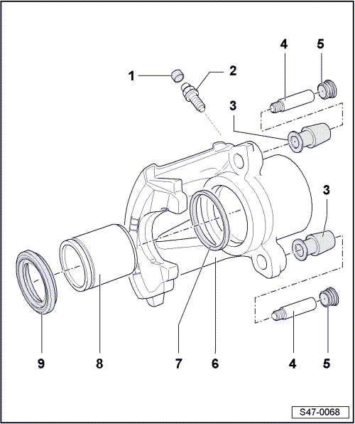 Assembly overview - brake caliper FS III