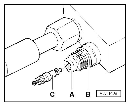Connections to valves for switches in the refrigerant circuit