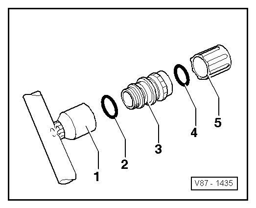 Extraction and charging valve, high-pressure side