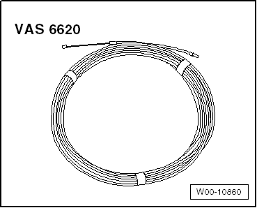 Cleaning and pull-in cable -VAS 6620-
