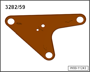Adjustment plate -3282/59