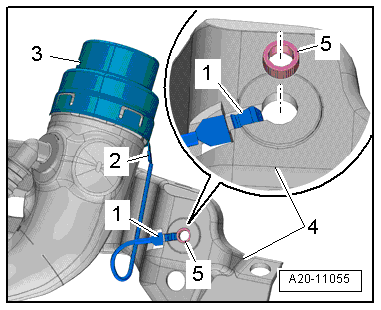 Removing and installing fuel tank, vehicles with multi-link rear suspension and fuel tank leakage diagnosis function