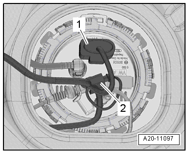 Removing and installing fuel line for auxiliary/supplementary heater