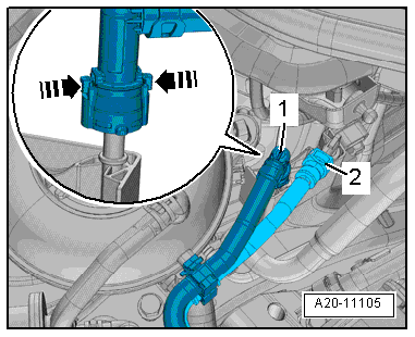 Emptying fuel tank with fuel pump intact, engine code CWVA