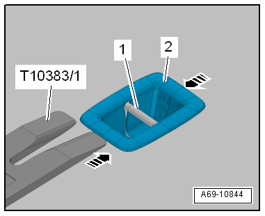Removing and installing cover for Top Tether child seat anchor