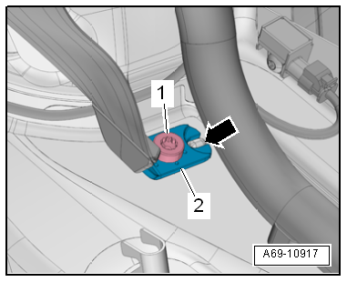 Removing and installing rear outer belt end fitting