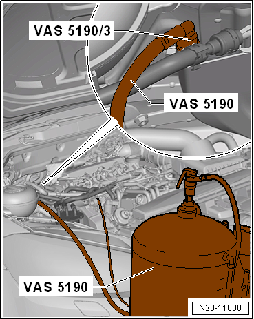 Emptying fuel tank with fuel pump intact, engine code CWVA