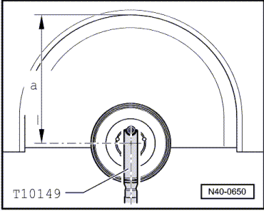 Raising wheel bearing assembly to unladen position (vehicles with coil springs), rear axle