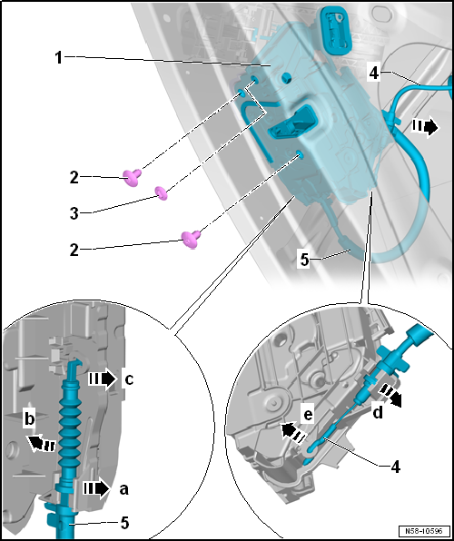 Removing and installing door lock