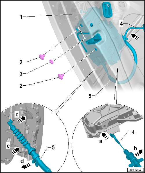 Removing and installing door lock