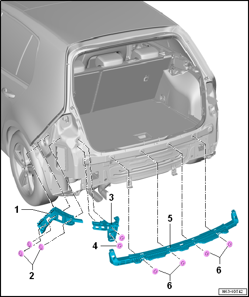 Assembly overview - guides for bumper cover