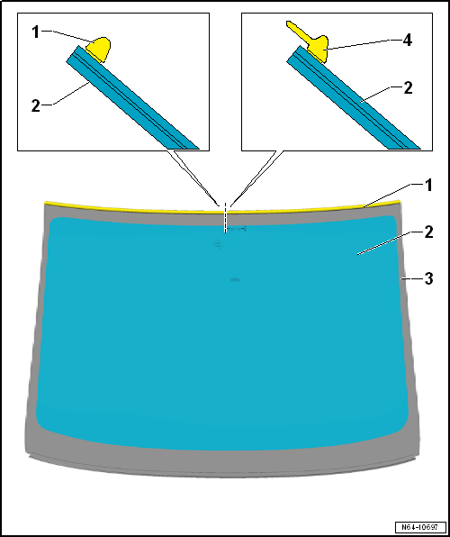 Removing and installing windscreen