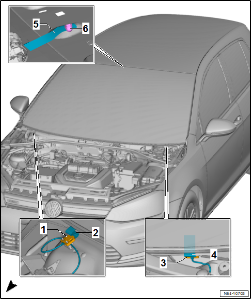 Removing and installing windscreen