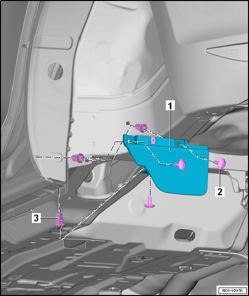 Assembly overview - rear wheel housing liner