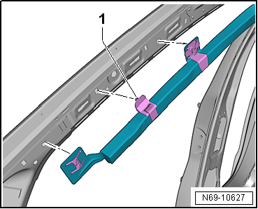 Removing and installing curtain airbag with igniter, estate