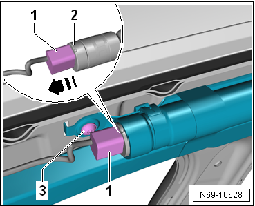Removing and installing curtain airbag with igniter, estate