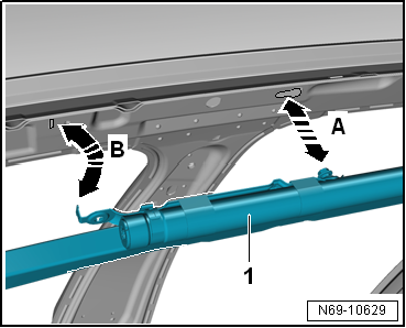 Removing and installing curtain airbag with igniter, estate