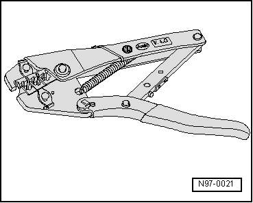 Special pliers with insert