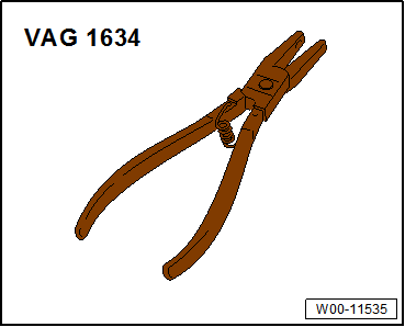 Upholstery clip pliers -V.A.G 1634